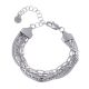 Five Strand Stainless Steel  Chain Bracelet
