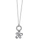Flower Power Sterling  Silver Plated Necklace